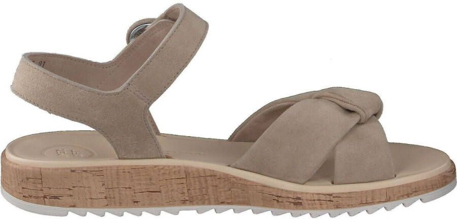 PAUL GREEN Sandalen met Hak Dames 6105 Maat: 37 Materiaal: Suède Kleur: Beige - Foto 10