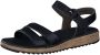 Paul Green 6112~~~~~~~~~~~~~~~~~~~~~~~~~~ Platte sandalenDames Sandalen Zwart - Thumbnail 2