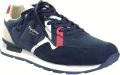 Pepe Jeans Sneakers laag 'Brit Road' navy rood offwhite - Blauw