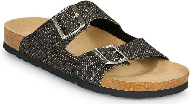 Pepe Jeans Slippers in zwart voor Dames