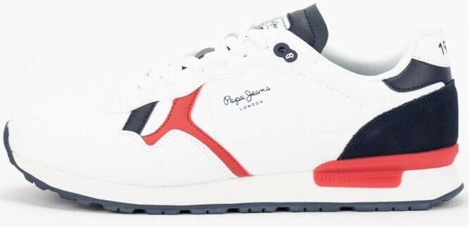 Pepe Jeans Lage Sneakers Zapatillas en color blanco para