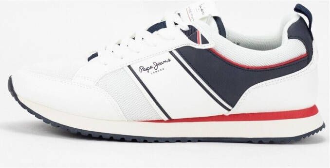 Pepe Jeans Lage Sneakers Zapatillas en color blanco para