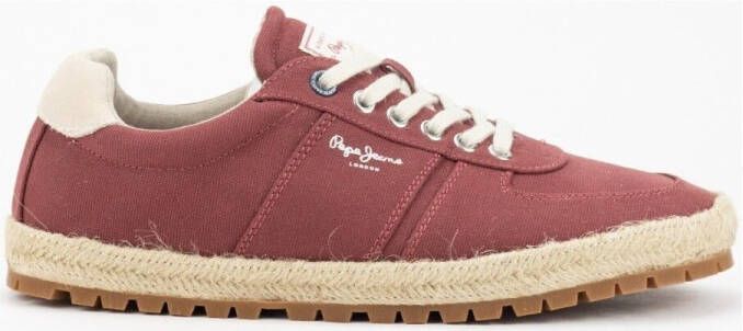 Pepe Jeans Lage Sneakers Zapatillas en color rojo para