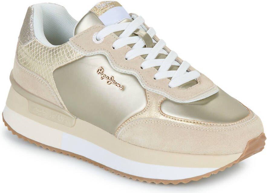 Pepe Jeans Sneaker Rusper Shine Beige Goud BEIGE - Foto 3