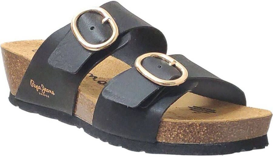 Pepe Jeans Delhi Mid Sandalen voor Dames Black Dames