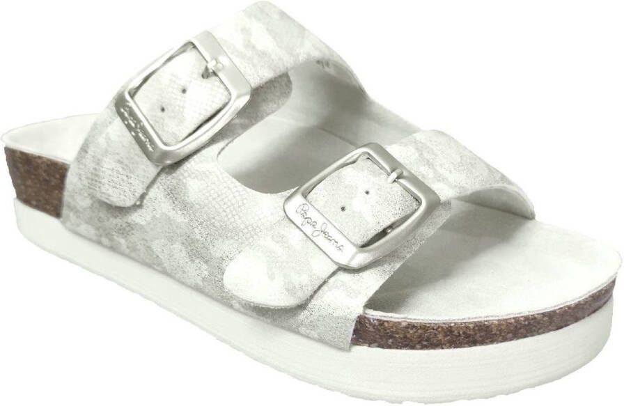 Pepe Jeans Sandalias Oban Shine Estampada Beige Dames