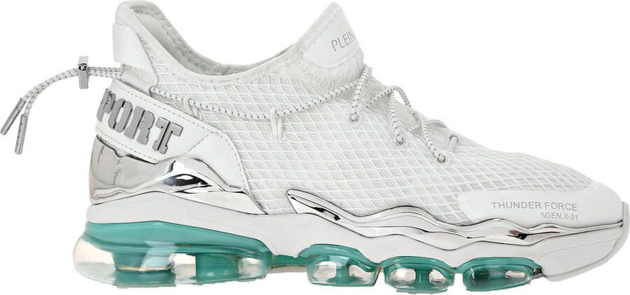 Plein Sport Lichtblauwe Mesh Runner Sneaker White Heren - Foto 3