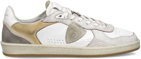 Philippe Model Lage Sneakers PGLU VC01 PGAL-CRACKLE BLANC_SABLE - Foto 2
