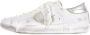 Philippe Model Vintage Distressed Lace-Up Sneakers White Heren - Thumbnail 2