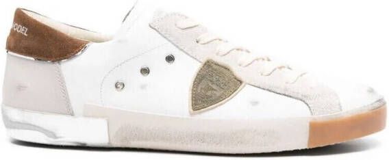 Philippe Model Lage Sneakers PRLU VDP1 PARIS X-VEAU DAIM POP BLANC