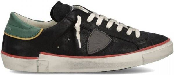Philippe Model Lage Sneakers PRLU VVB4 PARIS X-VEAU BORDURE_NOIR VERT