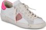 Philippe Model Vintage Racing Style Sneakers Wit Fuchsia Multicolor Dames - Thumbnail 2