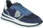 Philippe Model Blauwe Tropez 2.1 Sneakers met Contrasterende Details Blauw Heren - Thumbnail 3