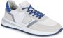 Philippe Model Tropez 2.1 Low Mondial Pop Wit Blauw Sneakers White Heren - Thumbnail 2