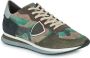 Philippe Model Militaire Camo Suède Hardloopschoenen Green Heren - Thumbnail 2