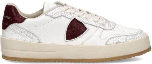 Philippe Model Lage Sneakers VNLD VX04 NICE LOW-VINTAGE MIXAGE_BLANC WINE