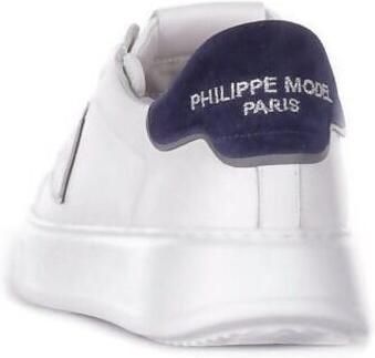 Philippe Model Logo Sneakers Leren Rubberen Zool - Foto 2