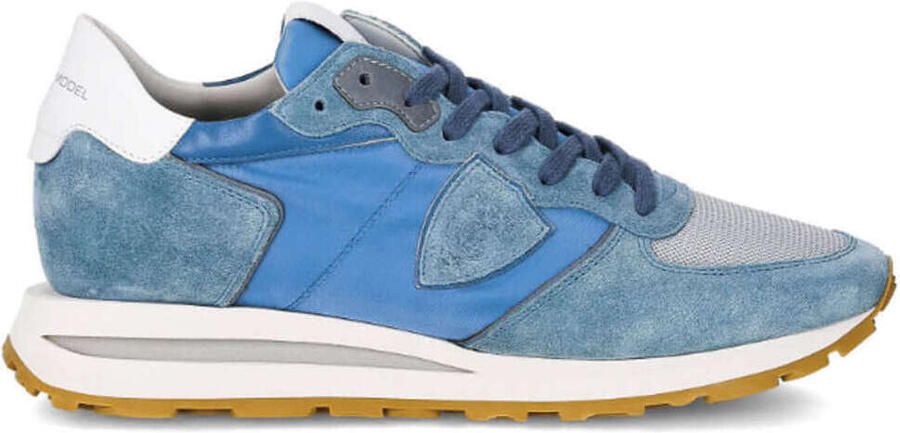 PHILIPPE MODEL Lage Sneakers Heren Tropez Haute Low Man Maat: 47 Materiaal: Suède Kleur: Blauw - Foto 5