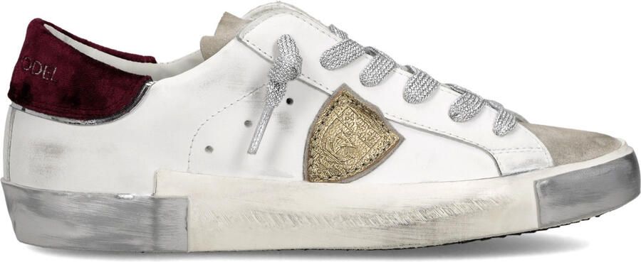 Philippe Model Lage Dames Sneaker in Wit Leer - Foto 3