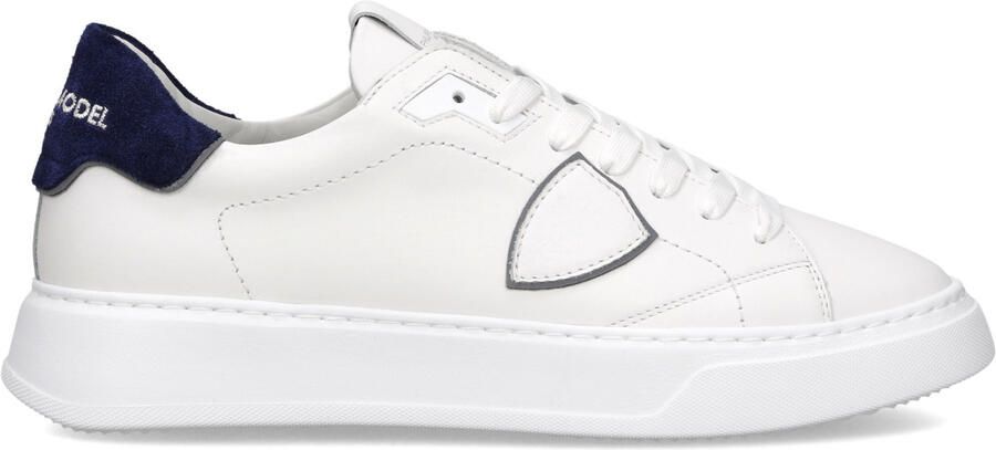 Philippe Model Logo Sneakers Leren Rubberen Zool - Foto 4