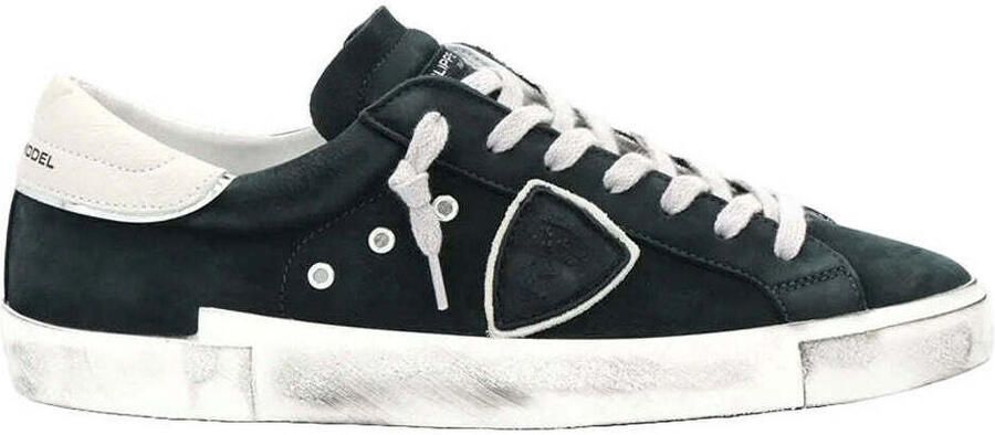 Philippe Model Paris X Leren Sneakers in Zwart Gebruikt Effect Black Heren - Foto 4