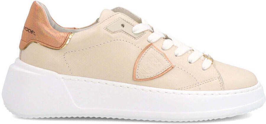 Philippe Model Sneakers Tres Temple Tennis Beige Dames - Foto 2