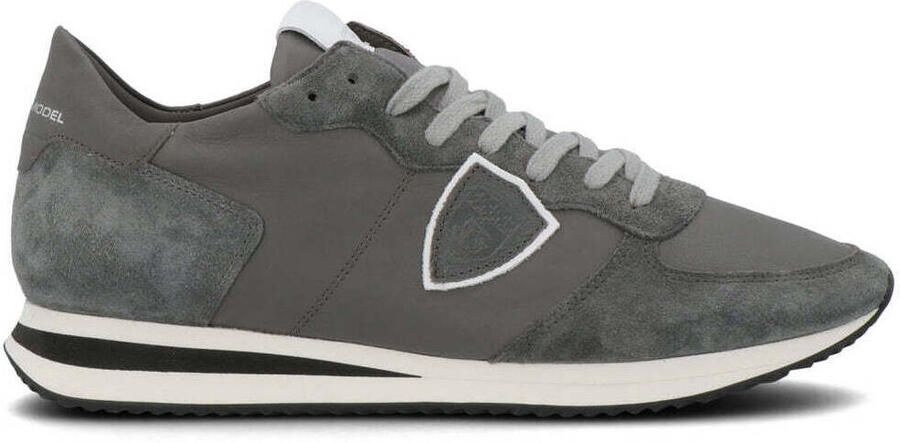 Philippe Model Low Top Sneakers met Gebochte Inserts Gray Heren - Foto 5