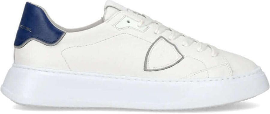 Philippe Model Witte Leren Sneakers Dikke Rubberen Zool White Heren - Foto 5