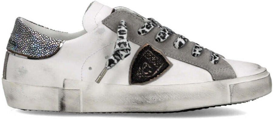 Philippe Model Lage Sneakers PRLD VML2 PARIS X-METAL LEO_BLANC NOIR - Foto 2