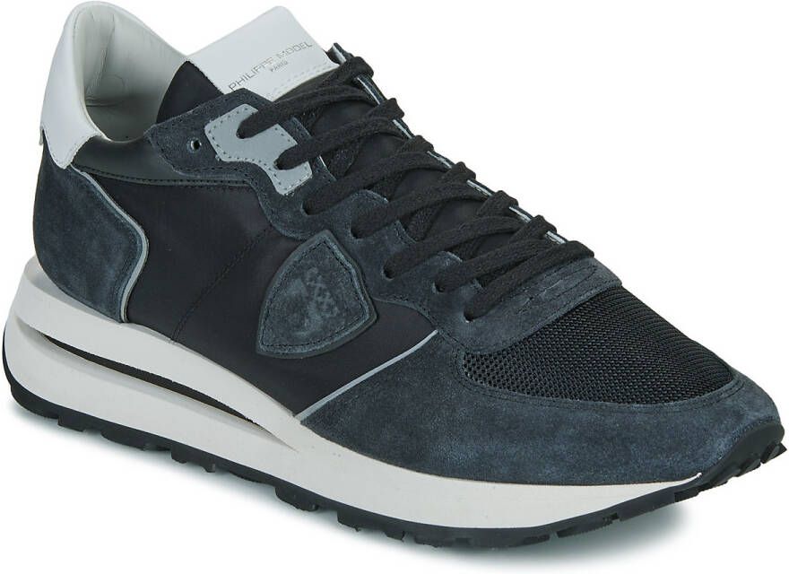 PHILIPPE MODEL Lage Sneakers Heren Tropez Haute Low Man Maat: 45 Materiaal: Leer Kleur: Zwart - Foto 2