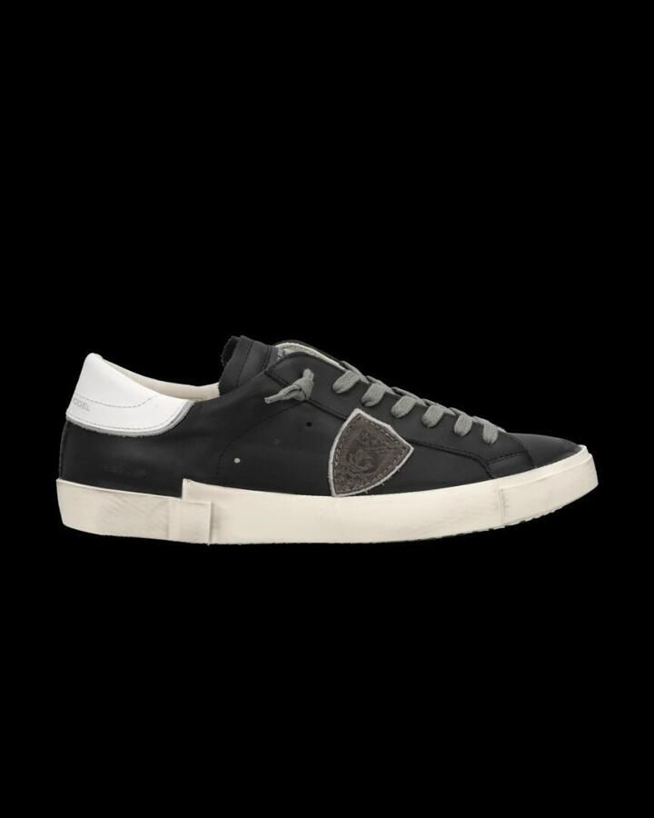 Philippe Model Sneakers PRLU V039 PRSX LOW MAN-NERO BIANCO - Foto 6