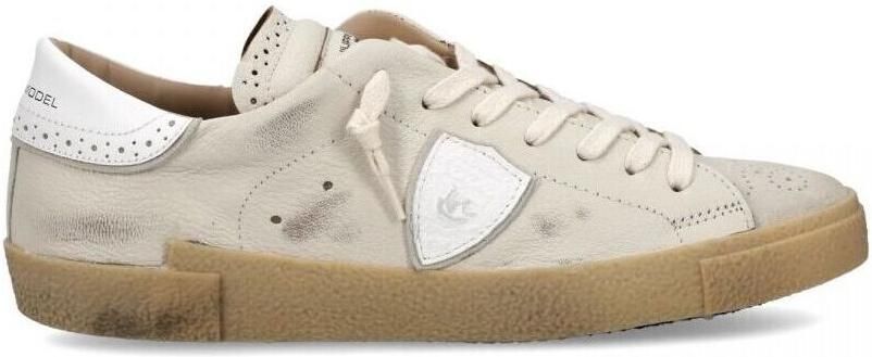 Philippe Model Sneakers PRLU WRG2 PRSX LOW MAN-VINTAGE BROUGE BLANC