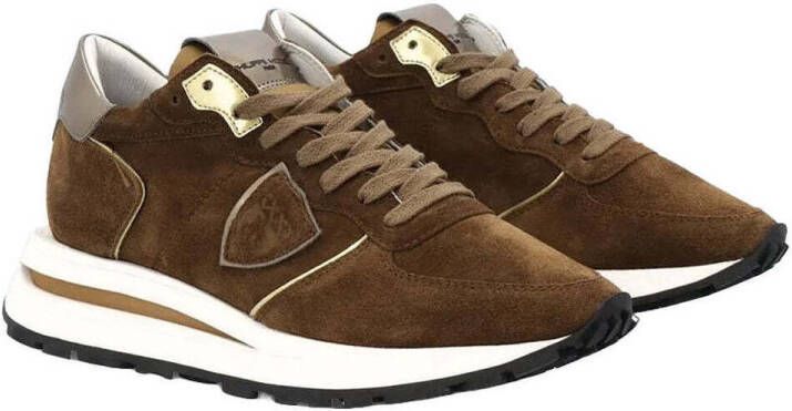 Philippe Model Vintage-geïnspireerde Tropez Haute lage sneakers voor vrouwen Bruin Dames - Foto 3