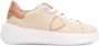 Philippe Model Nude leren sneaker met metallic details Beige Dames - Thumbnail 2