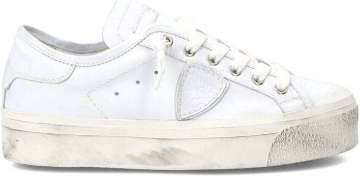 Philippe Model Witte lage top sneakers met verontruste rubberen zool White Dames - Foto 7