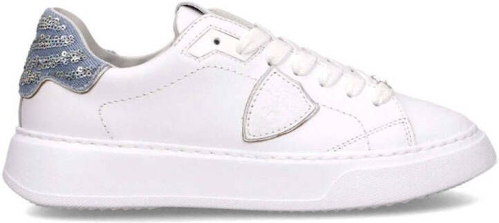 Philippe Model Witte Sneakers met Veters en Logo Patch - Foto 2
