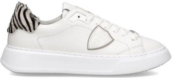 Philippe Model Sneakers BTLD VA04 TEMPLE-VEAU ANIMALIER BLANC ZEBRA