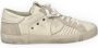 Philippe Model Witte leren sneakers met gebruikt effect White Heren - Thumbnail 2