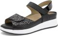 Piesanto Sandalen met sleehak 260422 - Zwart
