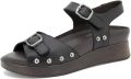 Piesanto Sandalen met sleehak 260432 - Zwart
