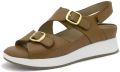Piesanto Sandalen met sleehak 260426p - Bruin