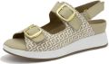 Piesanto Sandalen met sleehak 260427 - Bruin