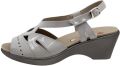 Piesanto Sandalen met sleehak 190852 - Zilver