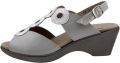 Piesanto Sandalen met sleehak 190854 - Zilver
