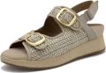 Piesanto Sandalen met sleehak 250407 - Bruin