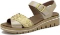 Piesanto Sandalen met sleehak 250778 - Beige