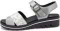 Piesanto Sandalen met sleehak 250778p - Zilver
