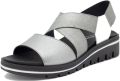 Piesanto Sandalen met sleehak 250787 - Zilver