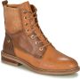 Pikolinos Dames Casual Camel Leren Enkellaarsjes Brown Dames - Thumbnail 2