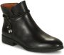 Pikolinos Dames Casual Zwarte Leren Enkellaars Black Dames - Thumbnail 3
